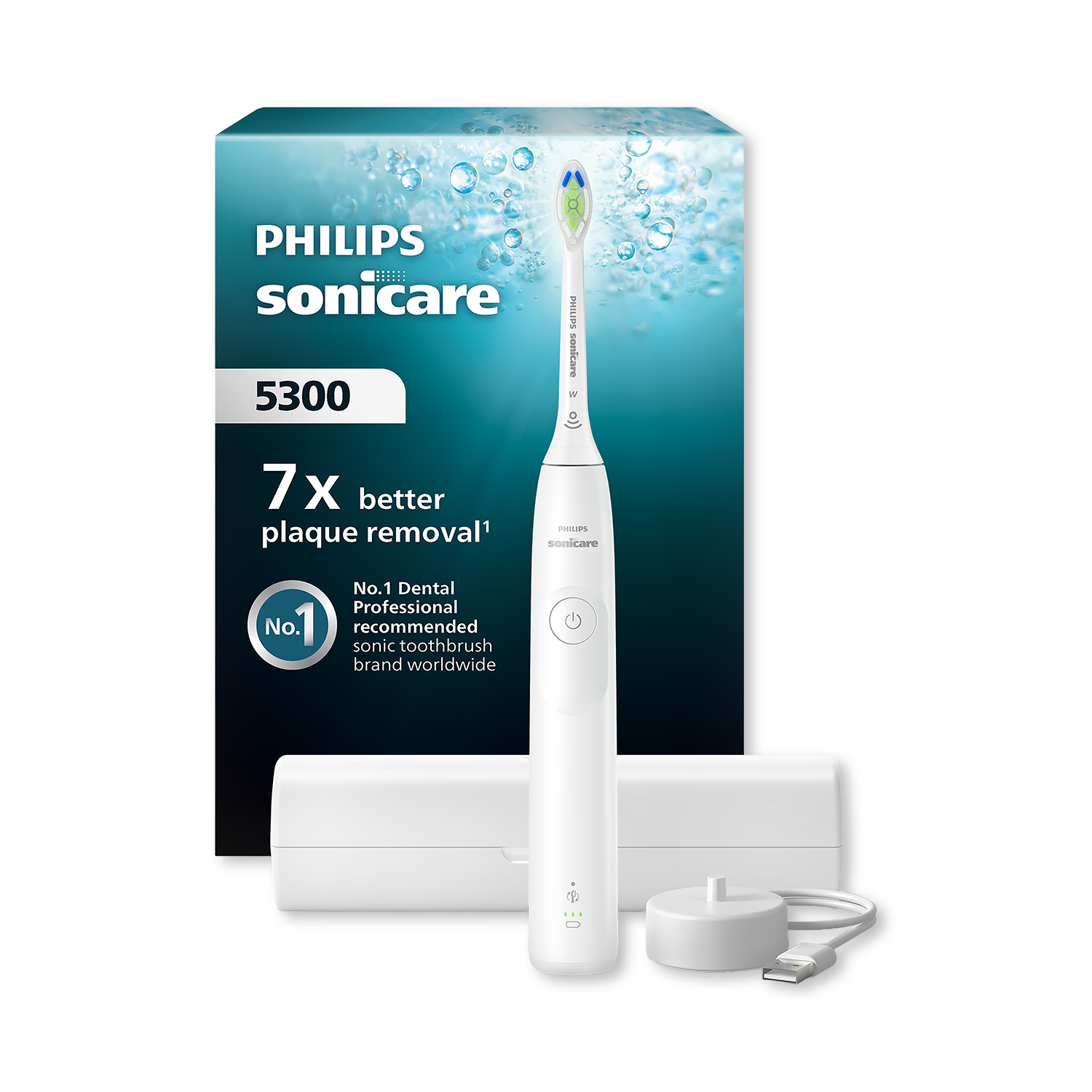 Philips Sonicare 5300 electric toothbrush white travel case, imported from the UK