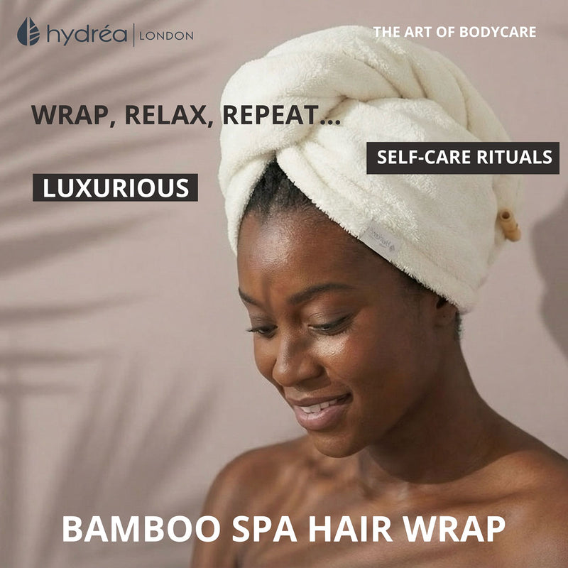 Hydréa London bamboo hair drying towel (British brand)