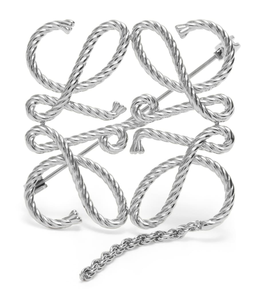 LOEWE Anagram rope brooch H5cm x W5cm, imported from the UK
