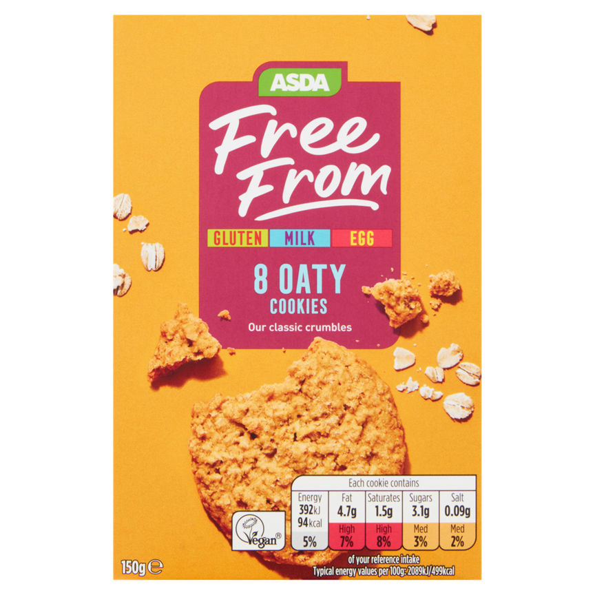 ASDA Free From 8 Oaty Cookies