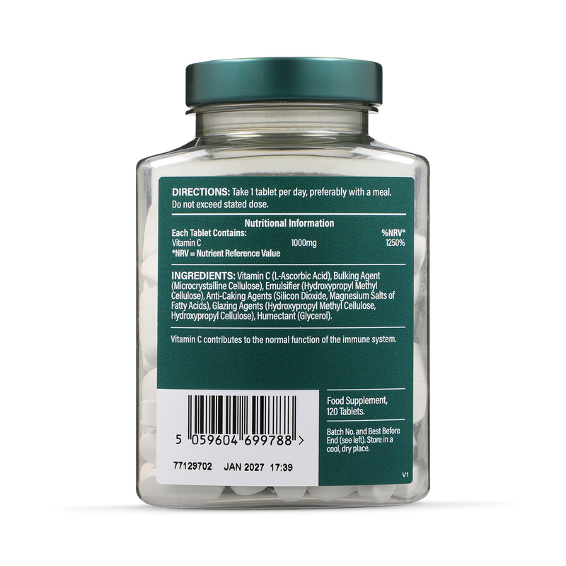 Holland & Barrett Vitamin C 120 Tablets, UK version