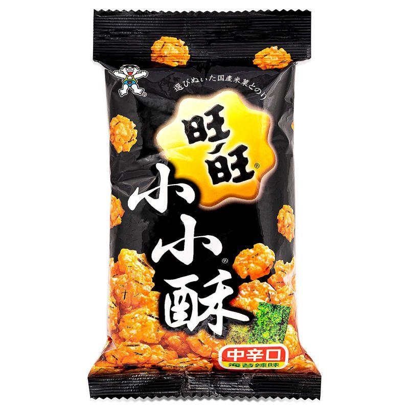 Want Want mini rice crackers seaweed flavour, UK version