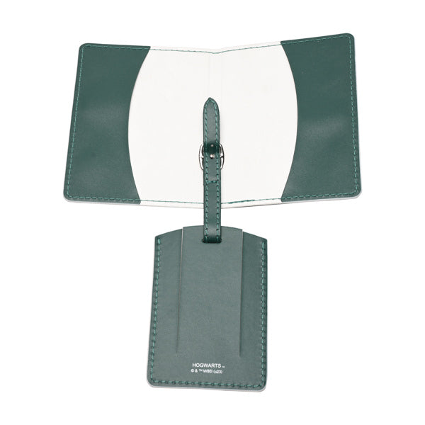Harry Potter Slytherin passport holder and luggage tag set (British brand)
