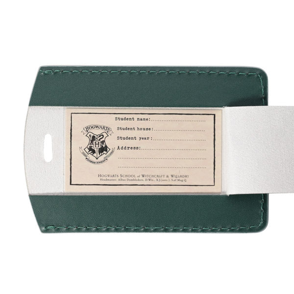 Harry Potter Slytherin passport holder and luggage tag set (British brand)