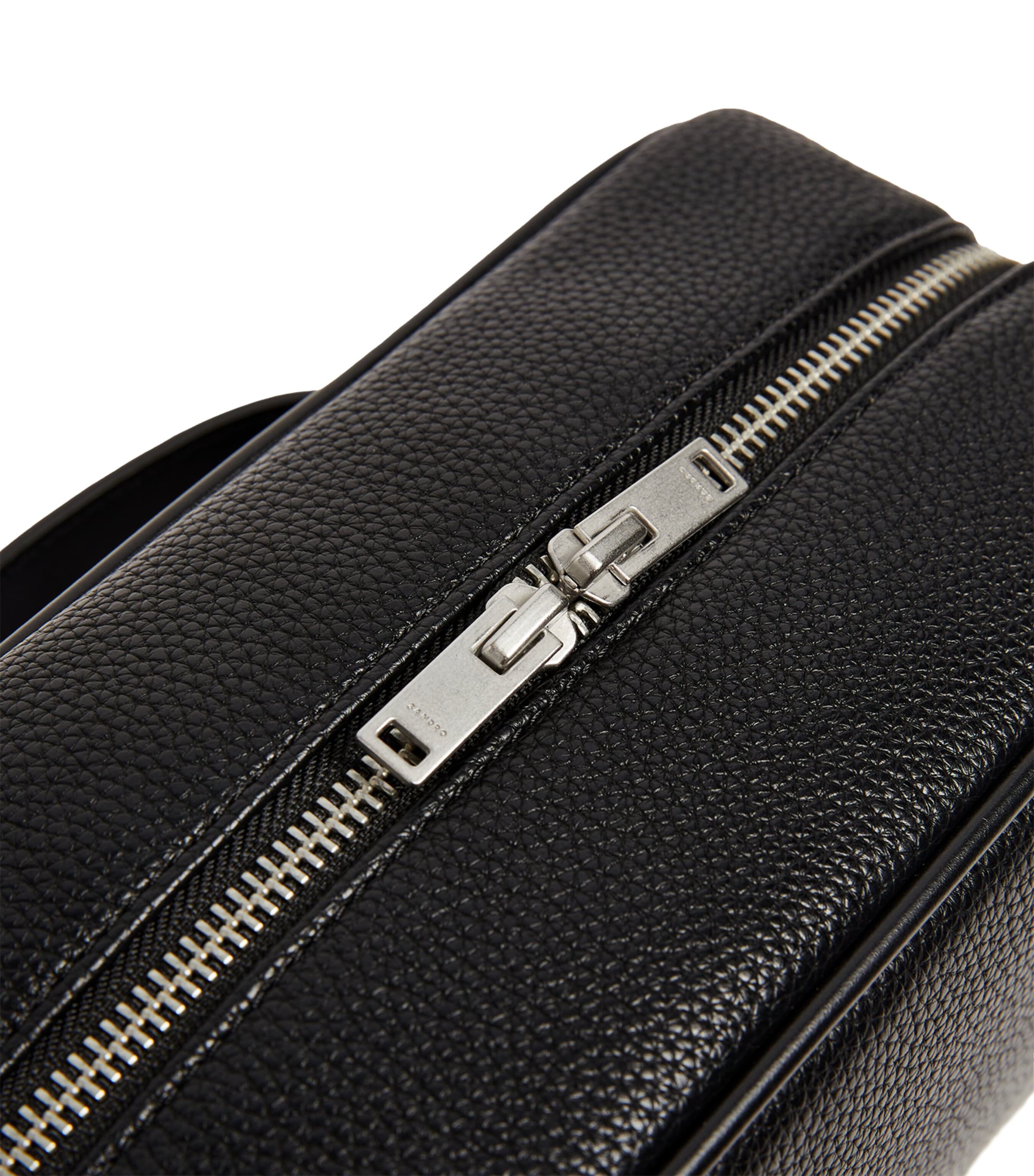 Sandro Paris grained wash bag (British brand)