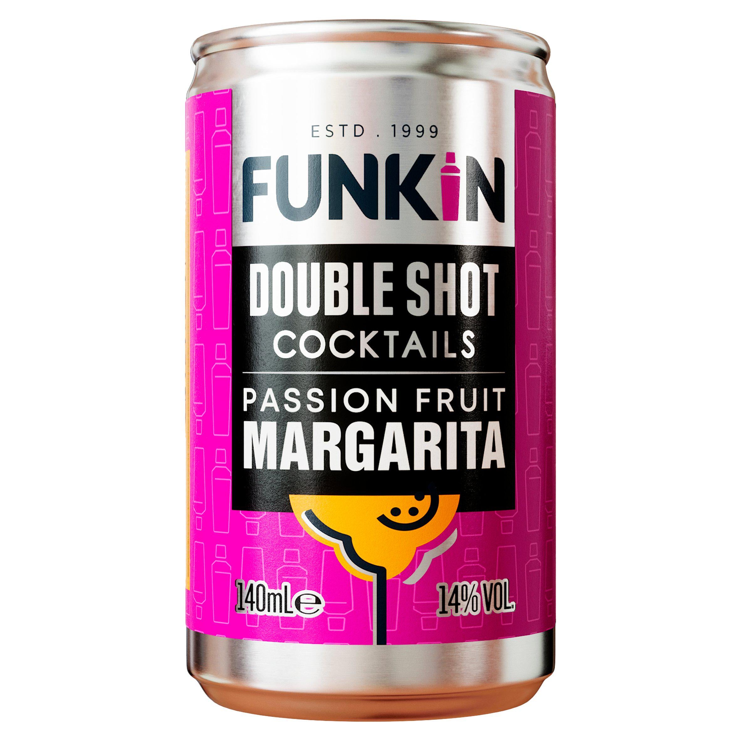 Funkin Double Shot Cocktails Passion Fruit Margarita 140ml GOODS Sainsburys   