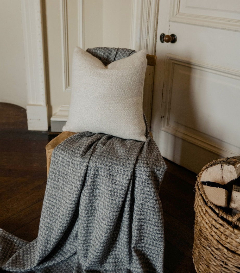 Araminta Campbell Alpaca-Blend Fern Cushion 45cm x 45cm - British product