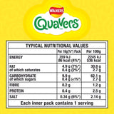 Walkers Quavers Cheese Multipack Snacks   6 per pack