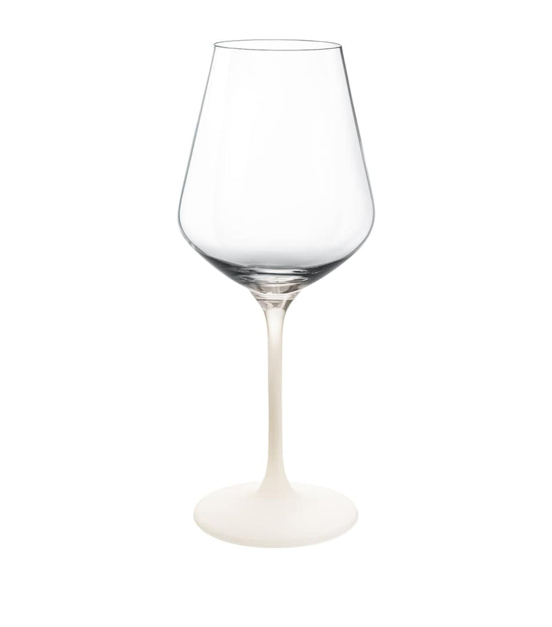 Villeroy & Boch set of 4 red wine glasses with stone-like stem, 490ml (British brand)