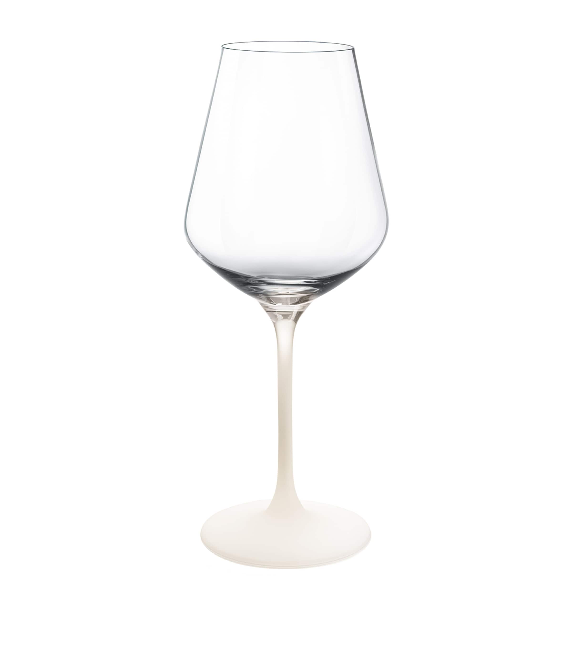 Villeroy & Boch set of 4 red wine glasses with stone-like stem, 490ml (British brand)