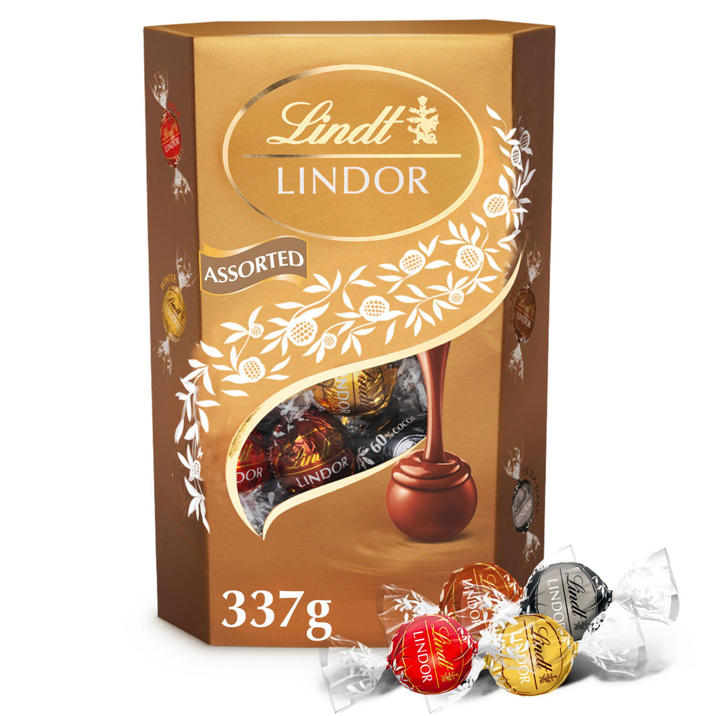 Lindt Lindor Assorted Chocolate Truffles Box 337g