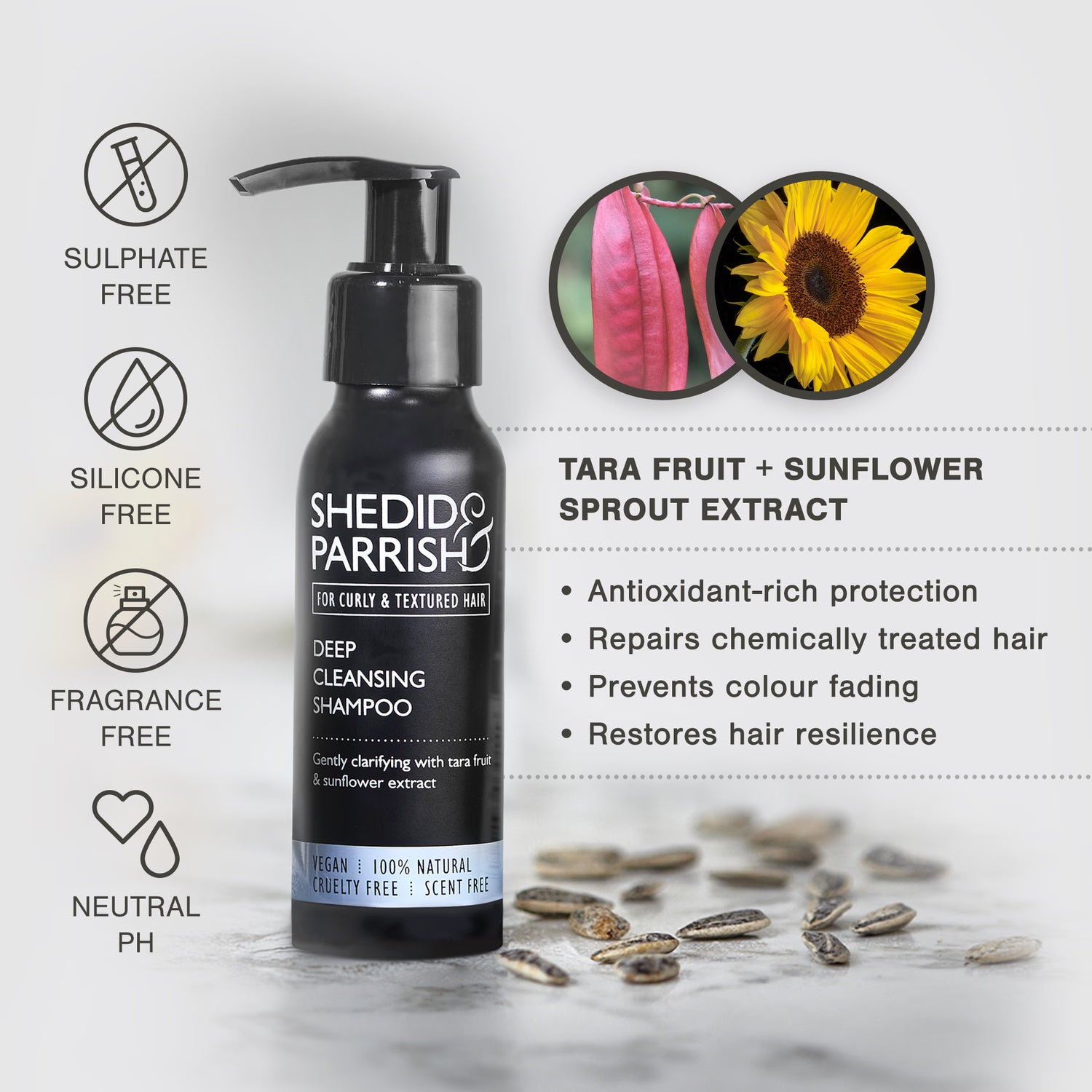 Shedid & Parrish deep cleansing mini shampoo 75ml - British product