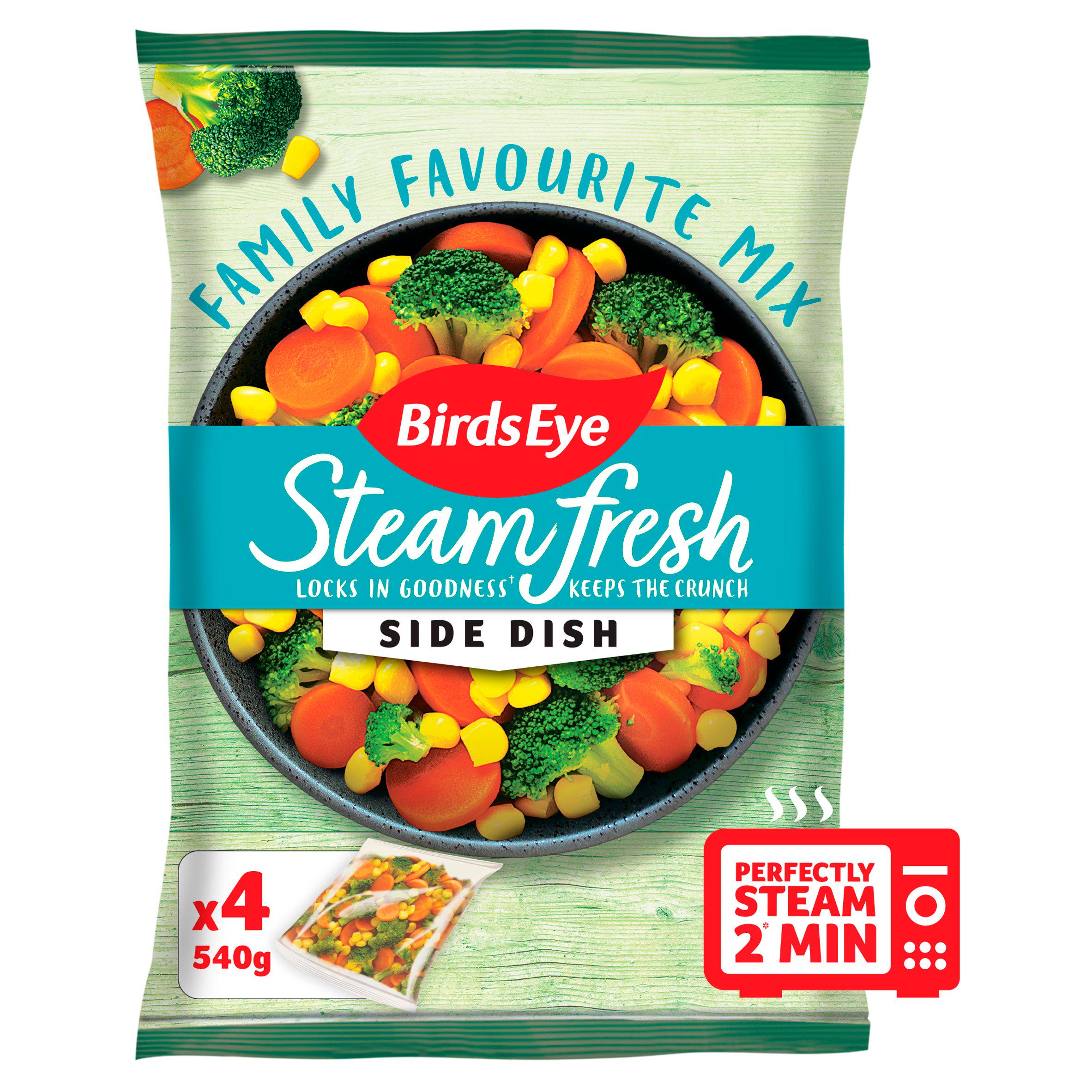 Birds Eye Steamfresh Family Favourites Steam Bags x4 540g GOODS Sainsburys   