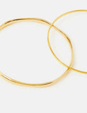 Accessorize 14ct gold plated bangles pack - British product