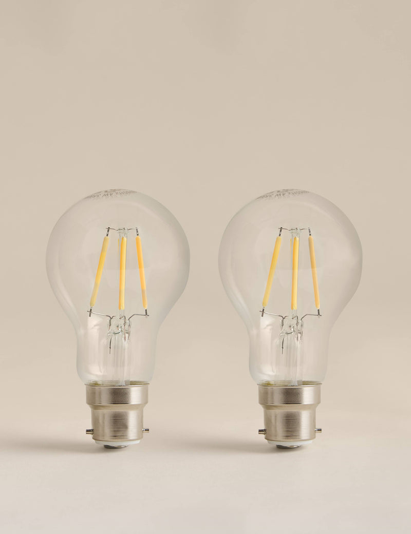 B22 GLS LED light bulbs 2 pack 4W - British product