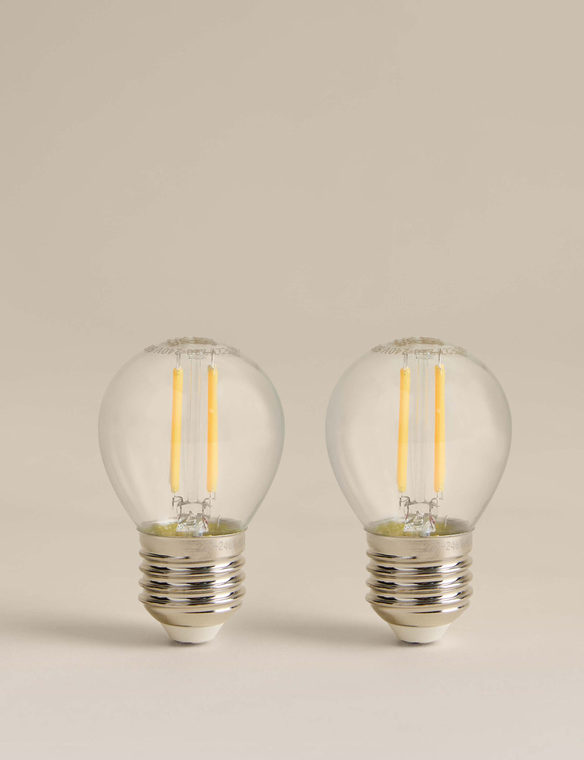 2-pack 4W E27 golf LED light bulbs - British product
