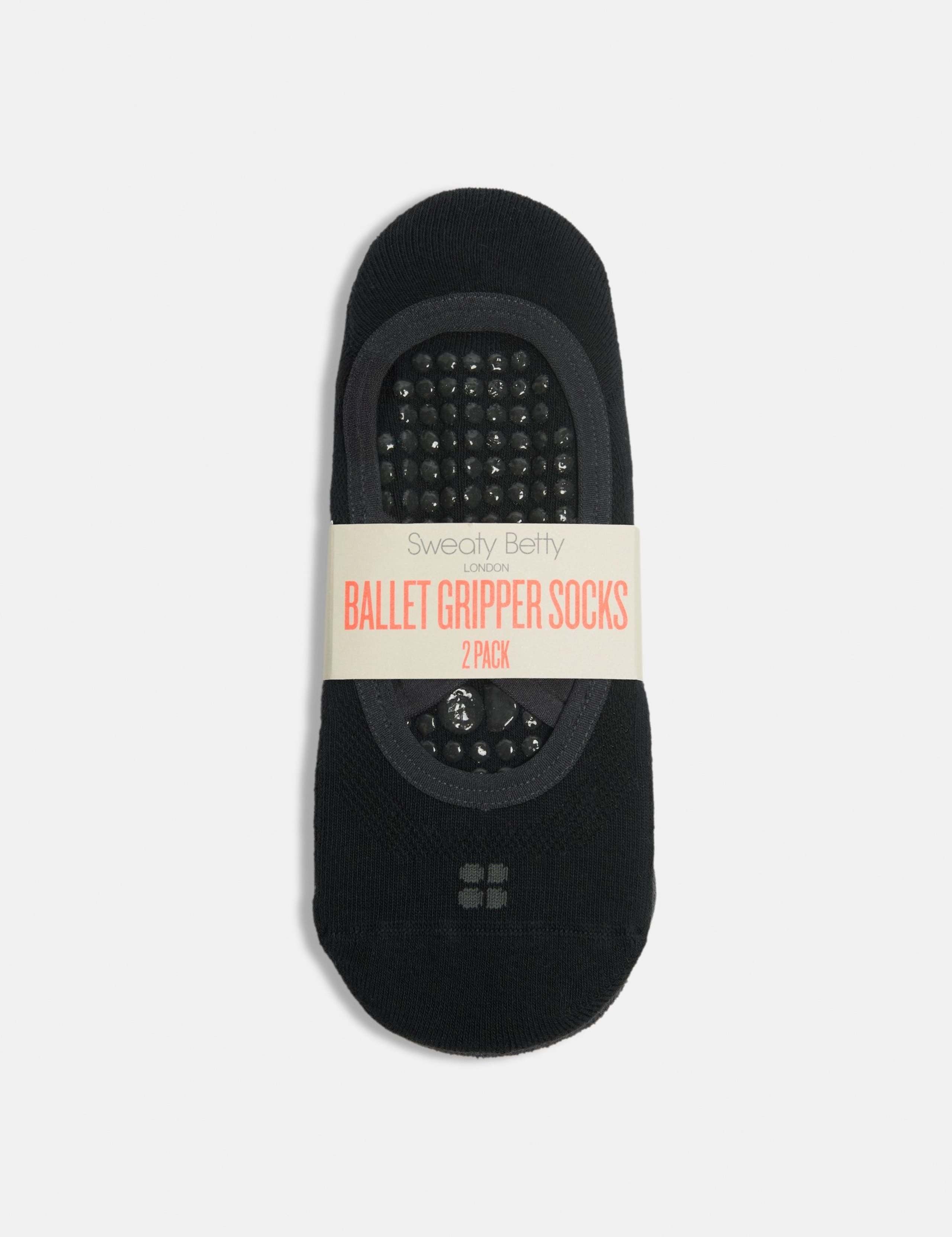 Sweaty Betty ballet gripper cotton rich socks 2 pack (British brand)