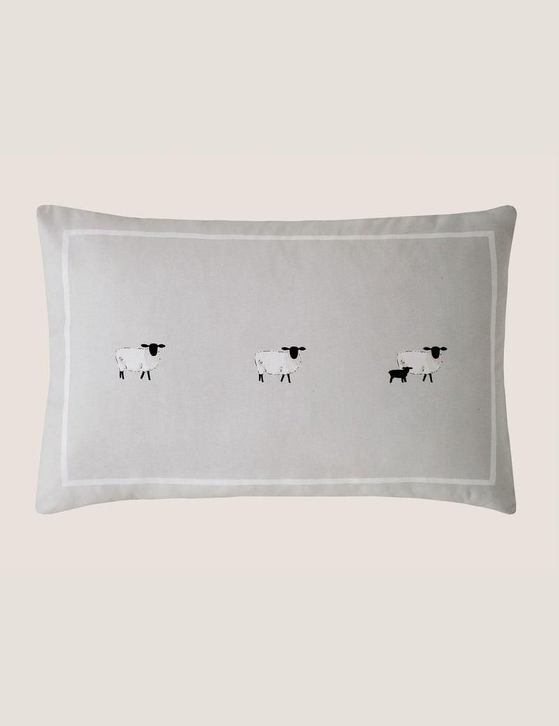 Sophie Allport brushed cotton sheep print pillowcases 2 pack - British product