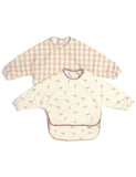 Mamas & Papas dribble bibs 2 pack checked cherry prints, UK version