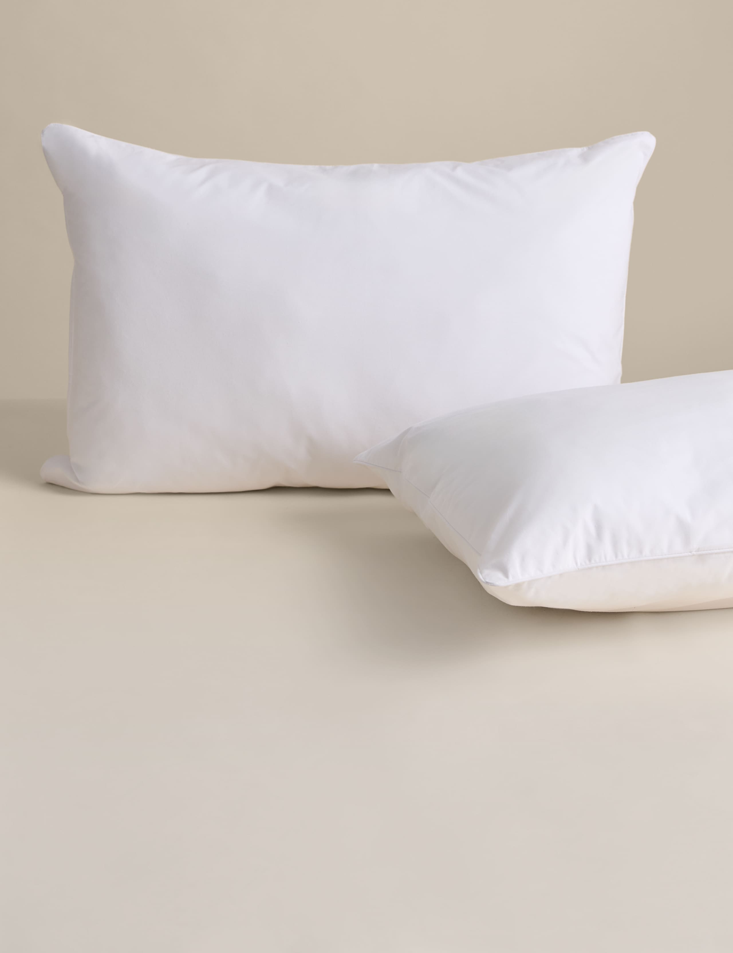 Cluster fibre firm pillows in a 2 pack - British product