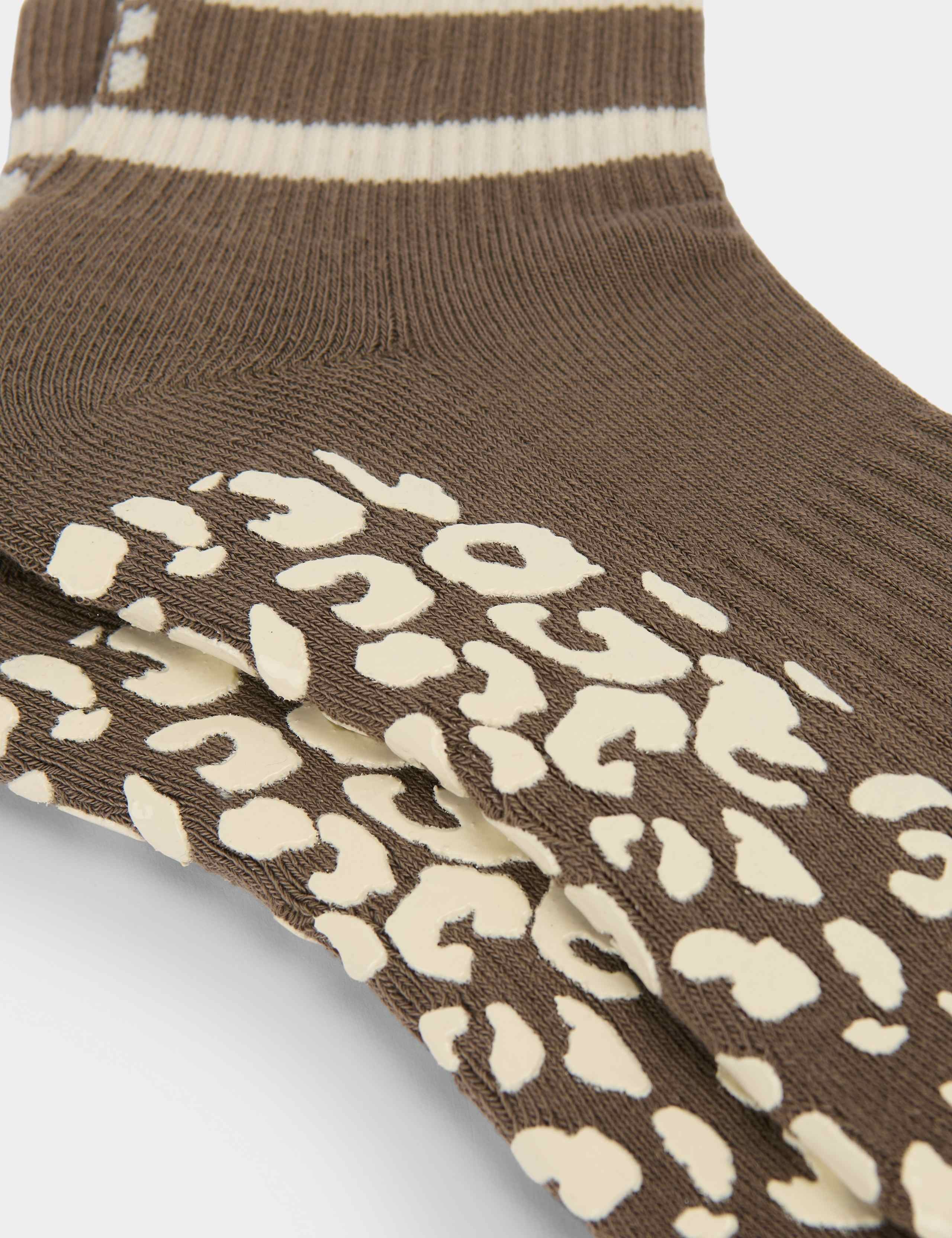 Sweaty Betty animal print Pilates socks 2 pack, UK version