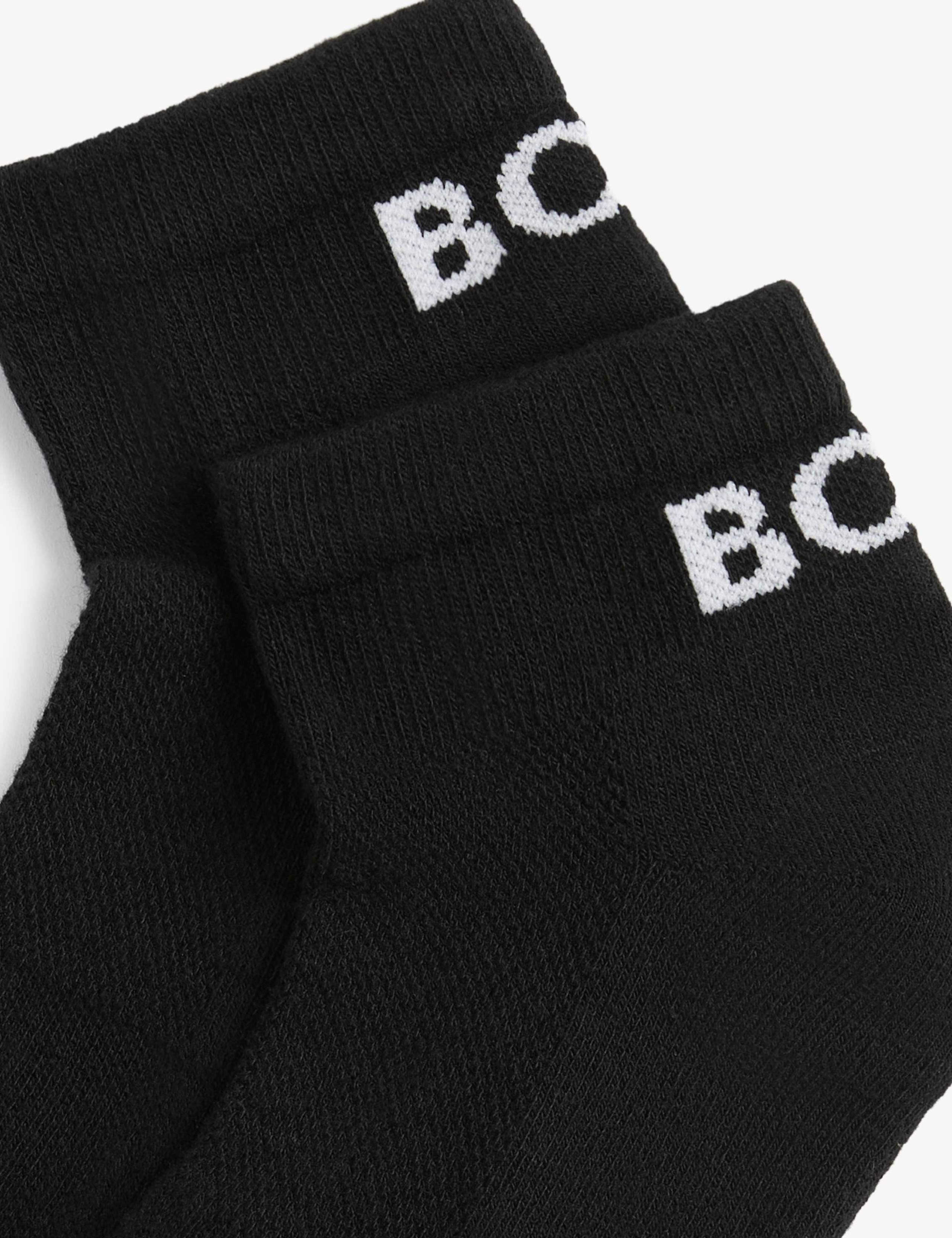 BOSS cotton rich cushioned trainer socks 2 pack - British product