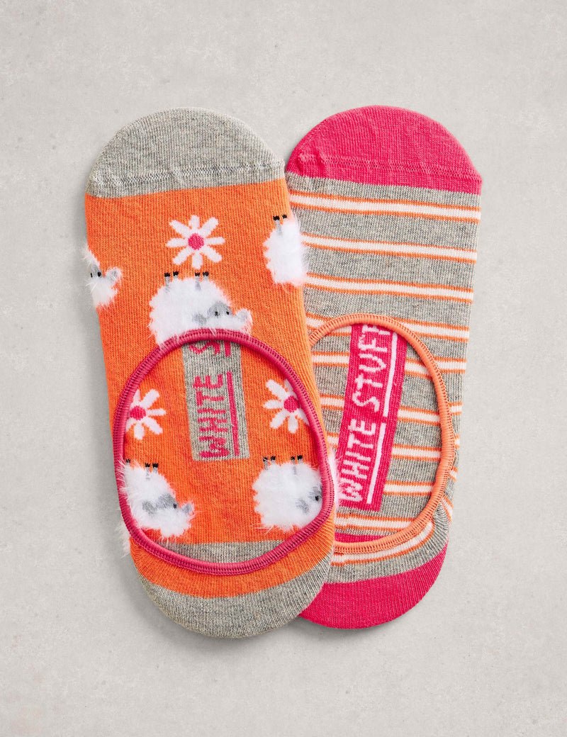 White Stuff patterned footsies 2 pack, UK version