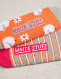 White Stuff patterned footsies 2 pack, UK version