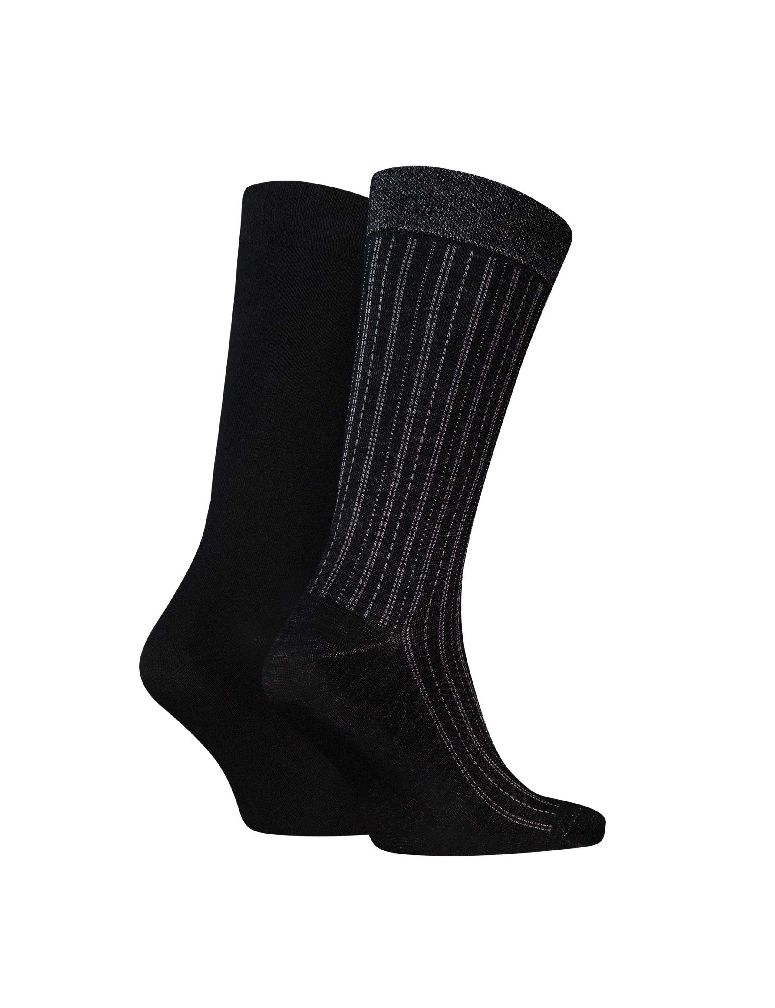 Calvin Klein cotton rich patterned socks 2 pack (British brand)