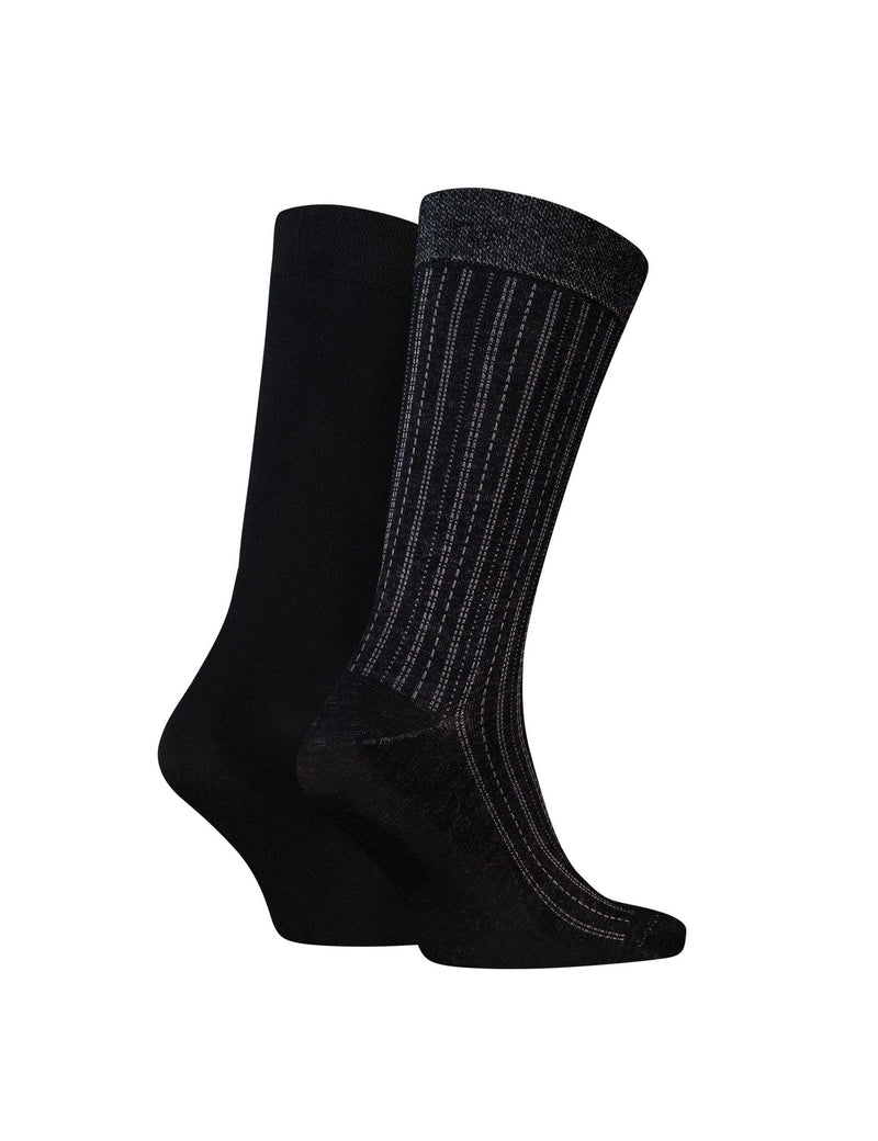 Calvin Klein cotton rich patterned socks 2 pack (British brand)
