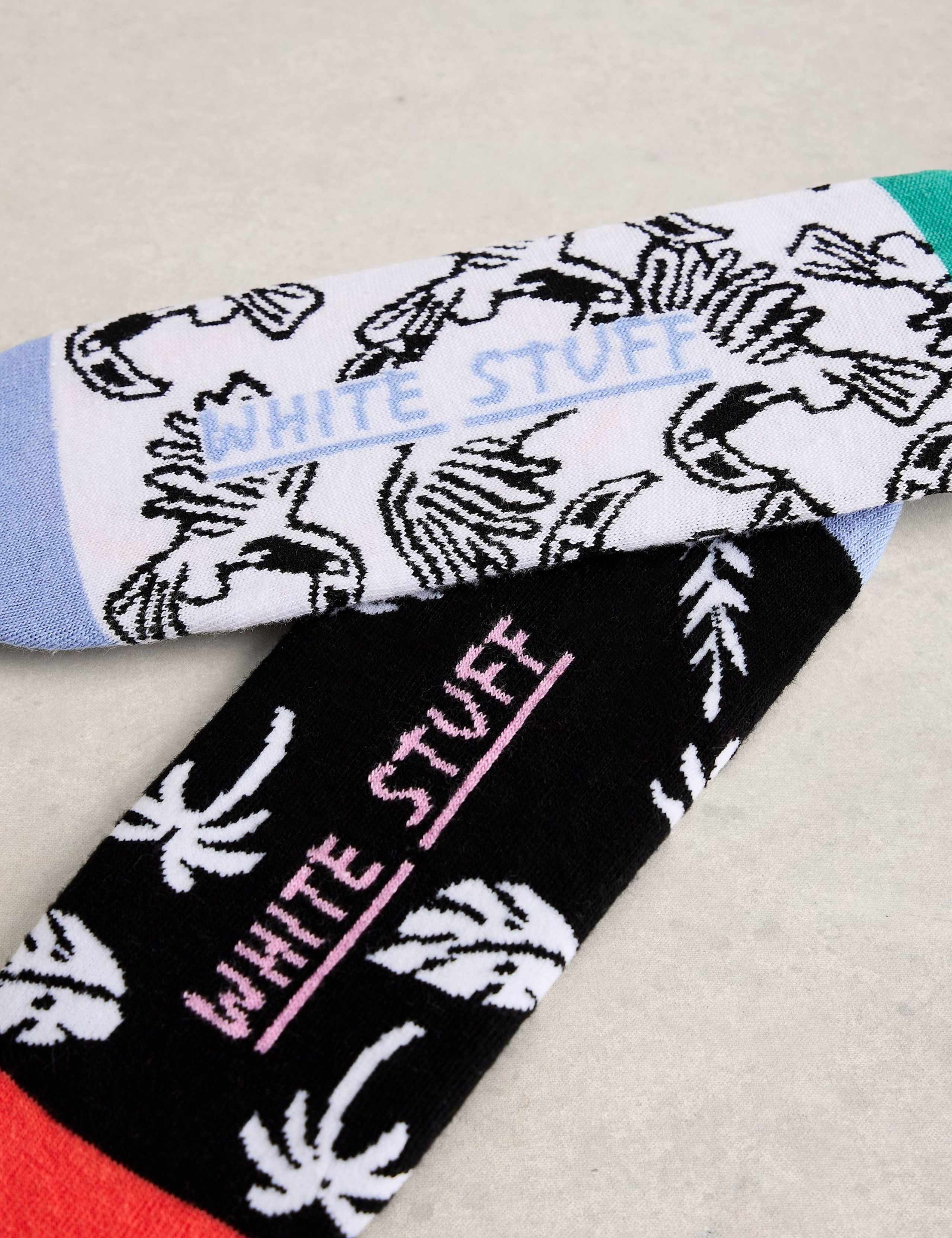 White Stuff cotton-rich trainer socks 2-pack - British product