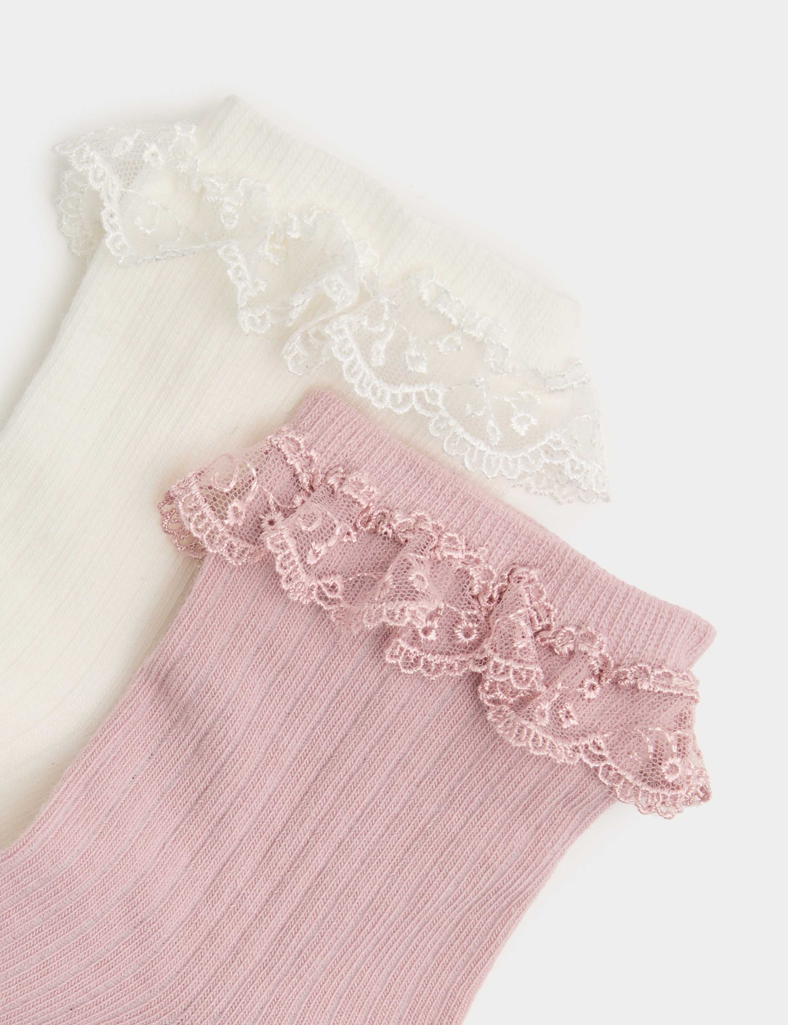 M&S cotton rich quarter socks pack of 2 - British product
