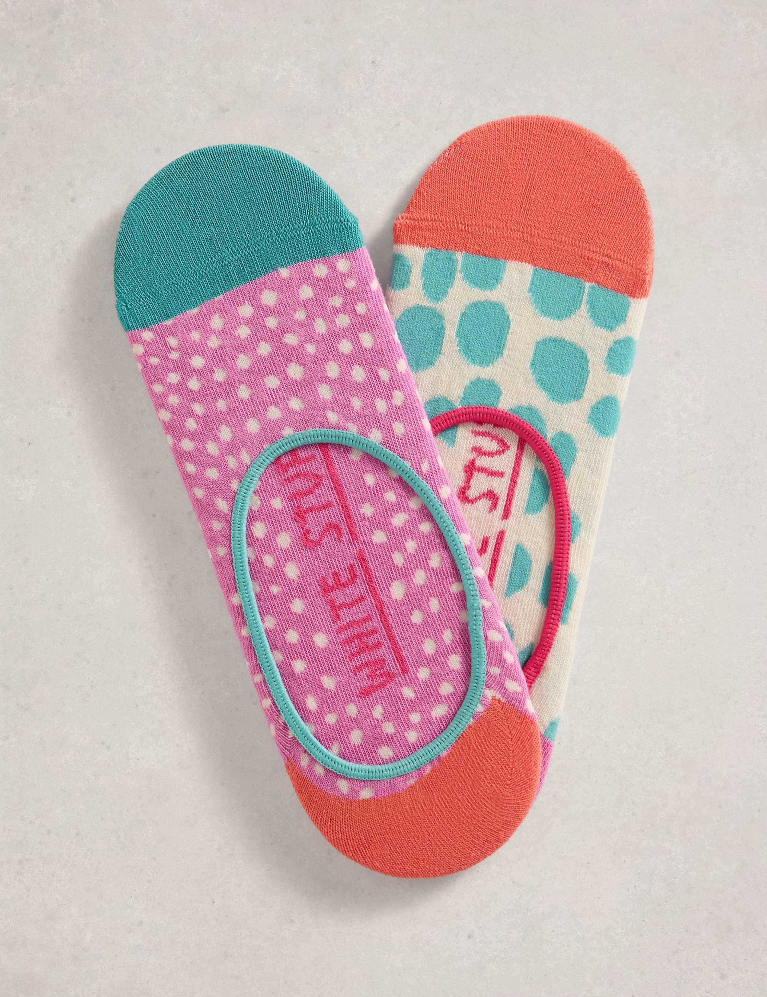 White Stuff spot design footsies pack of 2 - British product