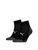 PUMA cushioned quarter sports socks pack of 2 - British product
