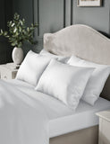 Egyptian cotton sateen 400 thread count pillowcases 2 pack - British product