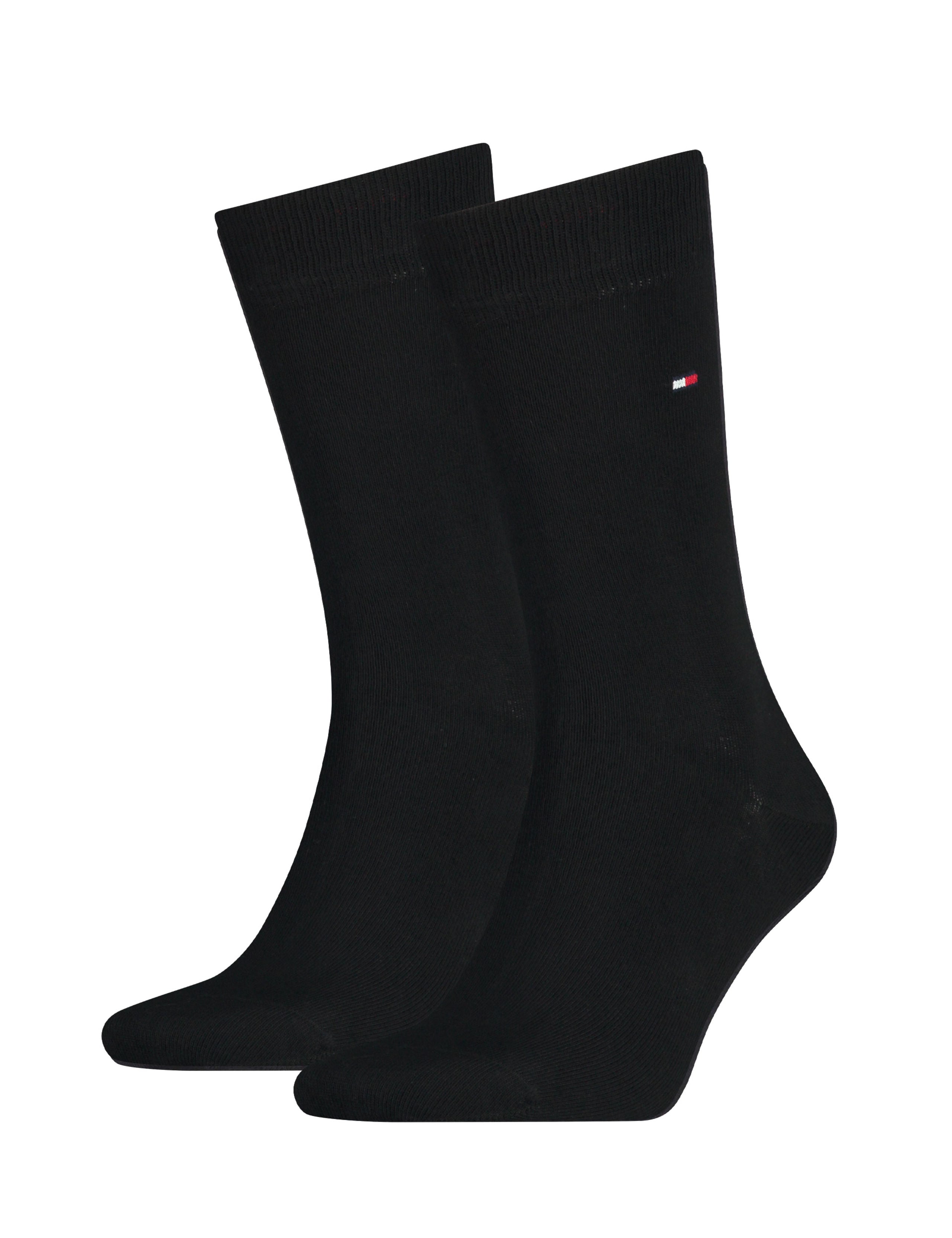 Tommy Hilfiger cotton rich socks 2 pack with embroidered logo - British product