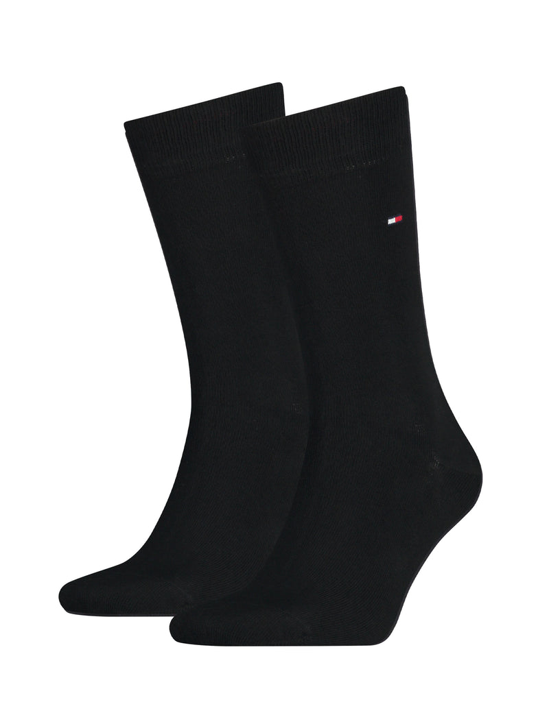 Tommy Hilfiger cotton rich socks 2 pack with embroidered logo - British product