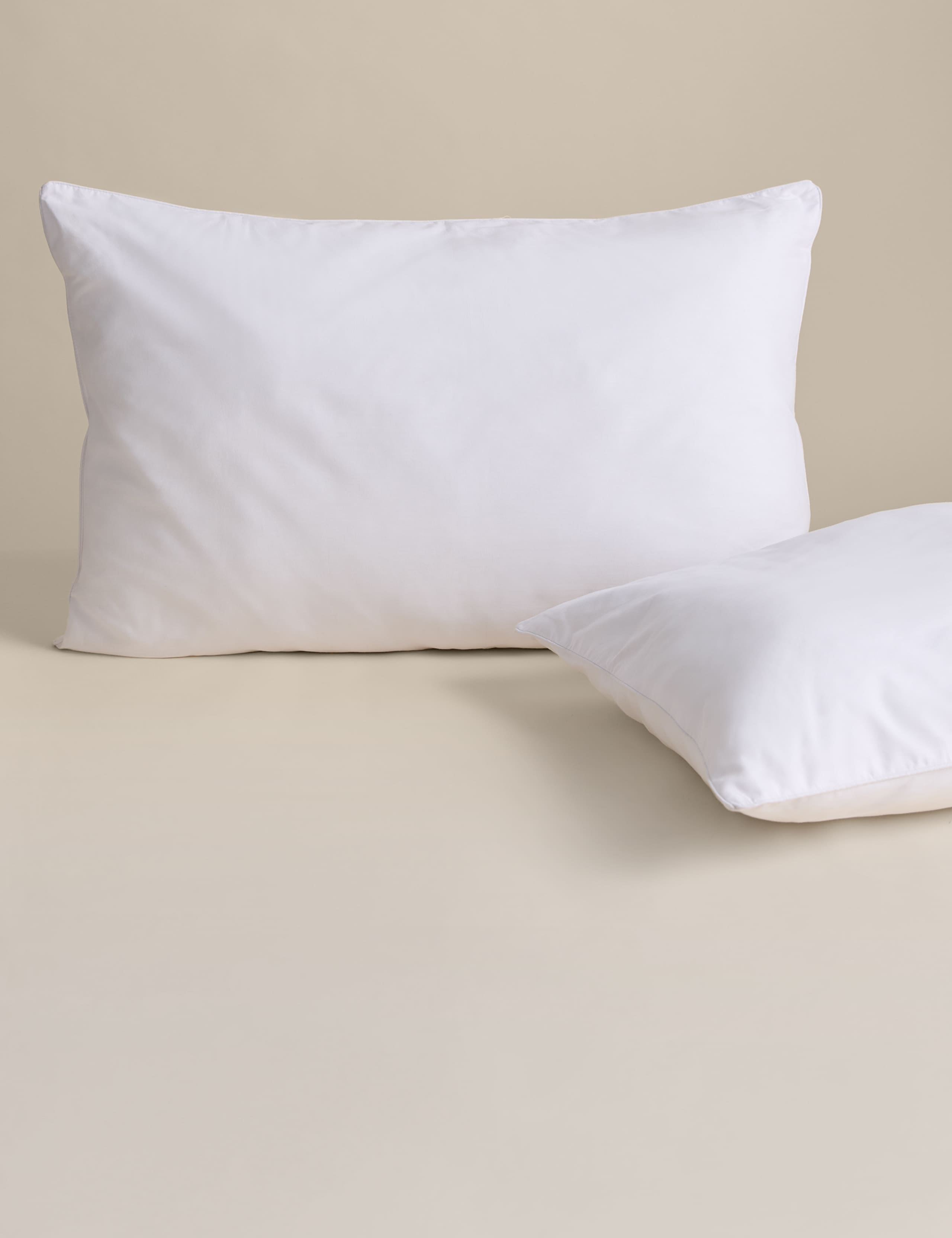 Firm cotton everyday pillows set of 2, imported from the UK