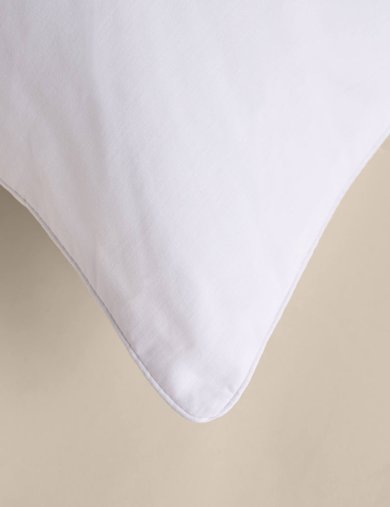 Firm cotton everyday pillows set of 2, imported from the UK
