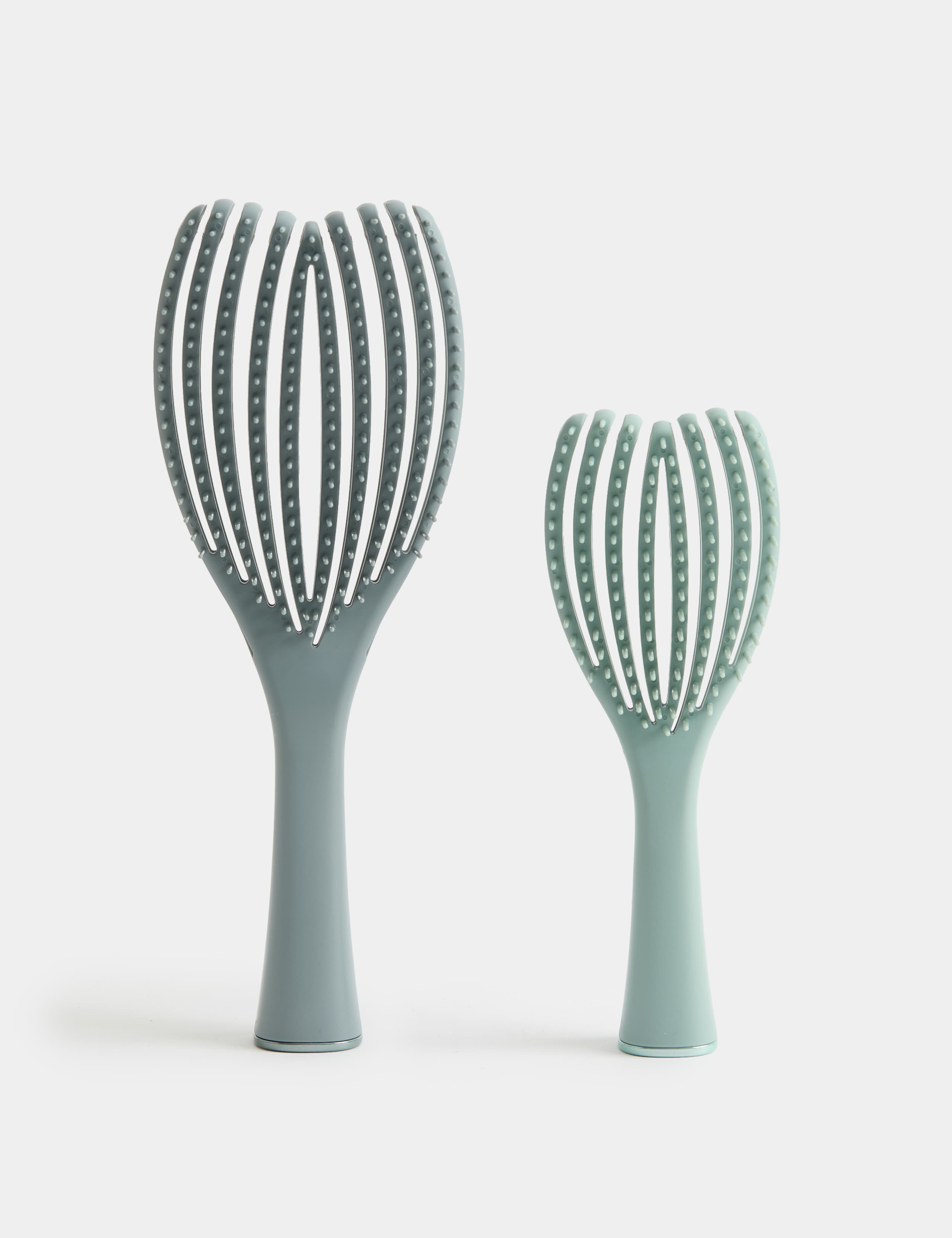 2 pack hair brushes vented detangling set (British brand)