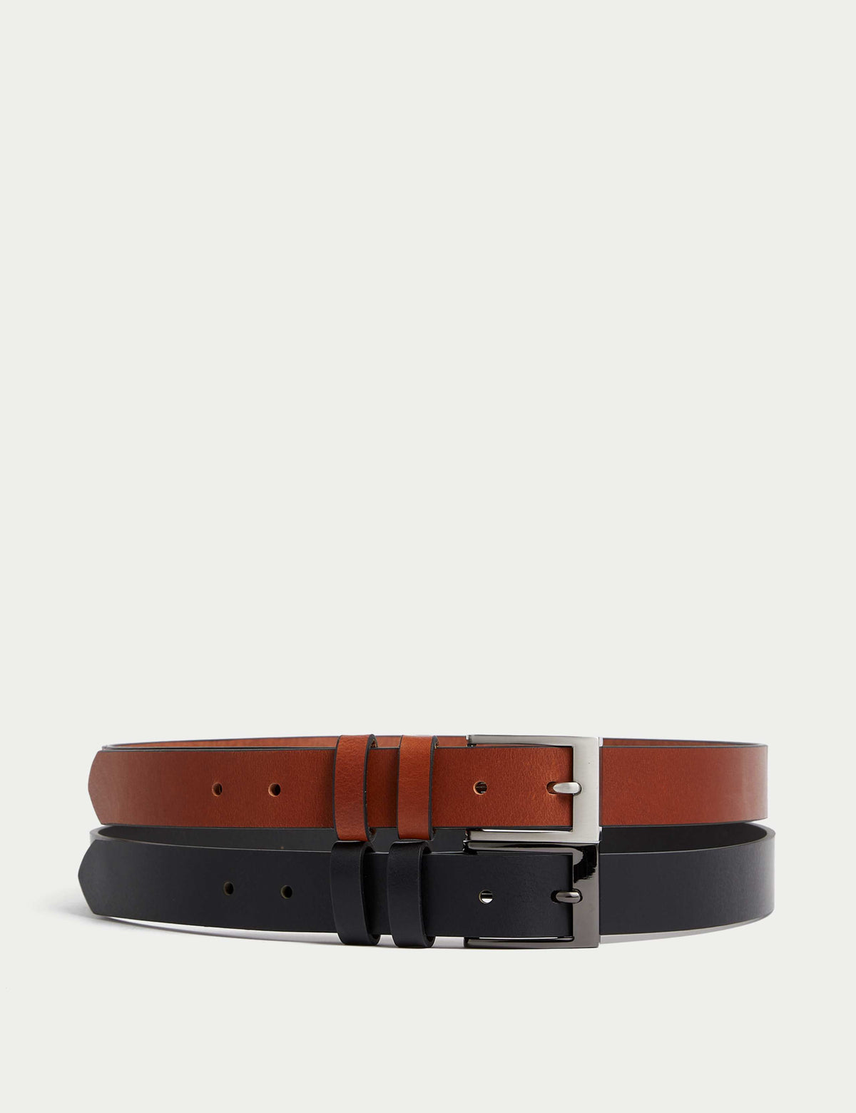 M&S leather belts 2 pack (British brand)