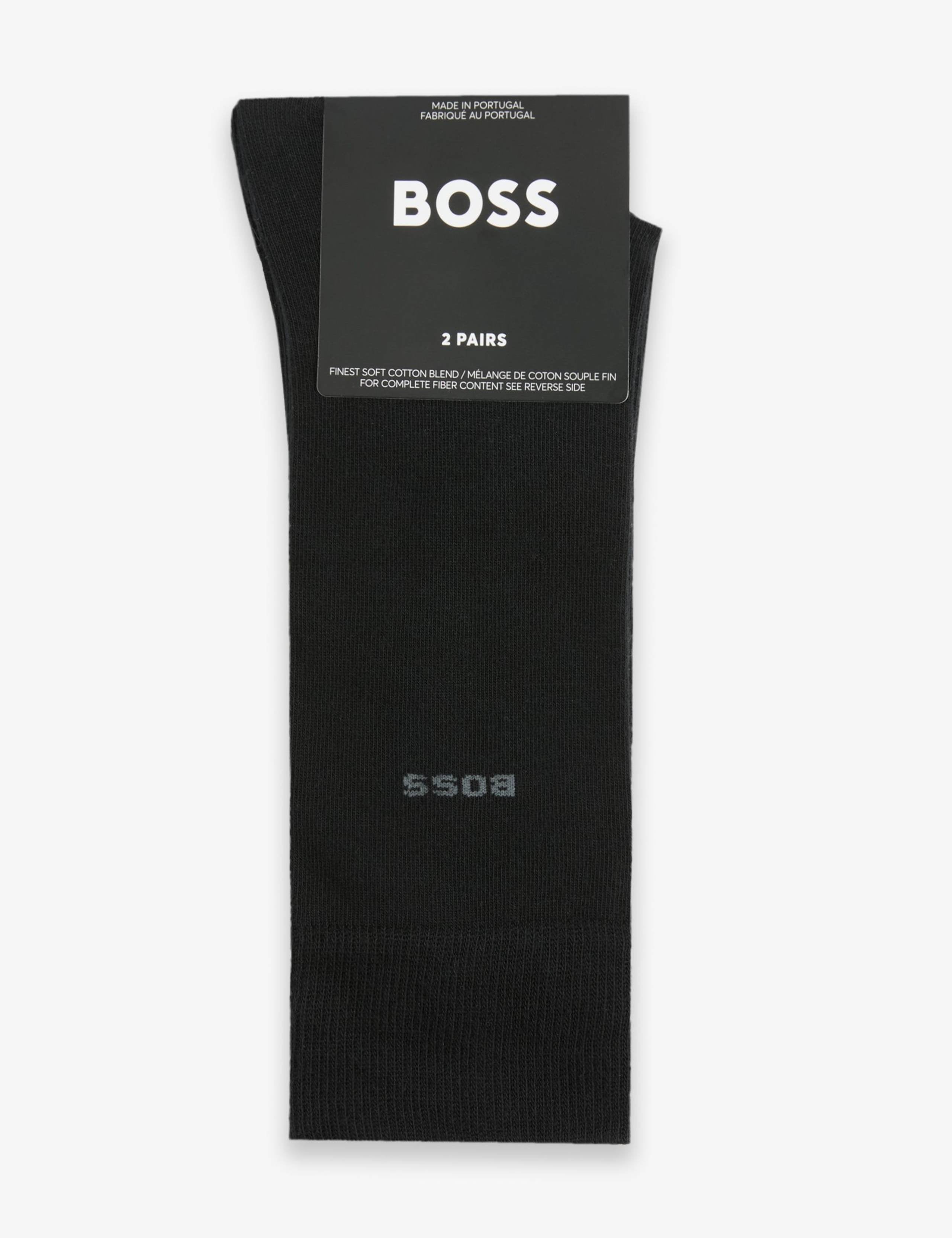 BOSS Logo Baumwollreiche Socken 2er-Pack - Britisches Produkt