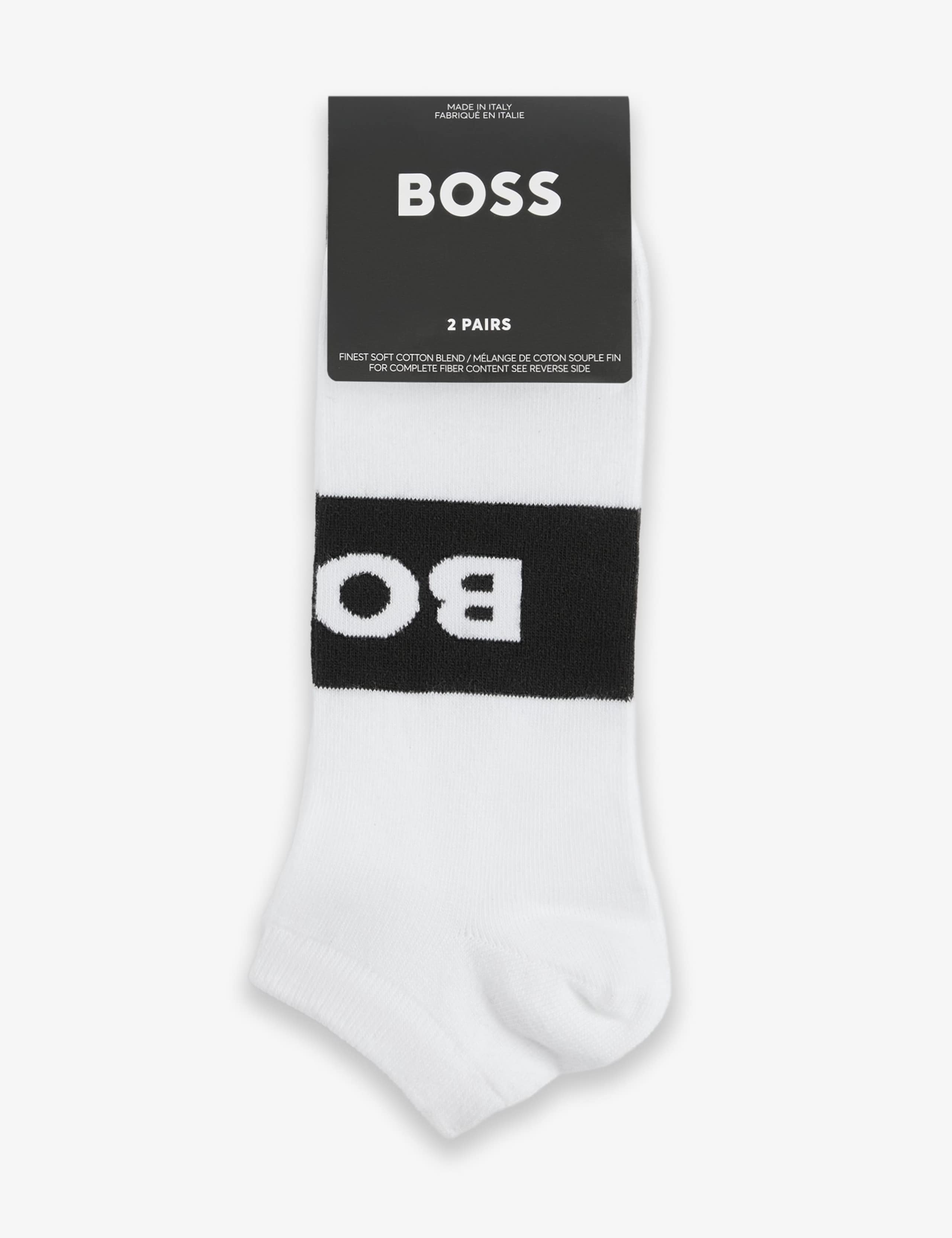 BOSS 2er-Pack Baumwoll-Logosocken (britische Marke)