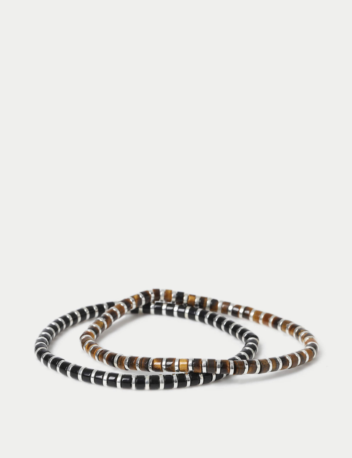 Natural stone stretch bracelet 2 pack, imported from the UK