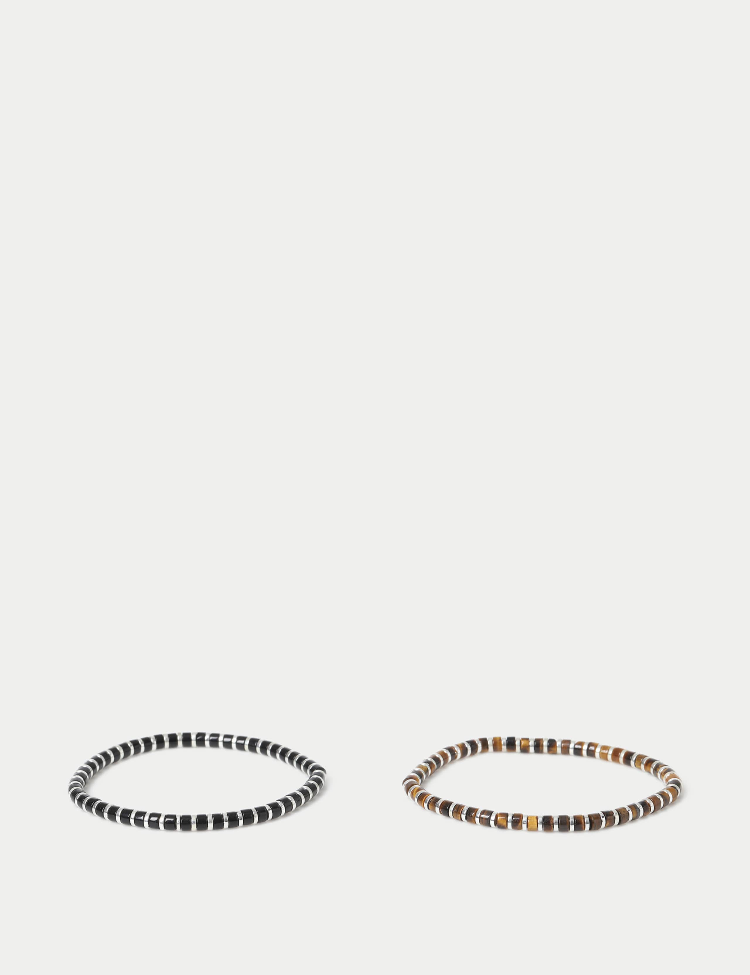 Natural stone stretch bracelet 2 pack, imported from the UK
