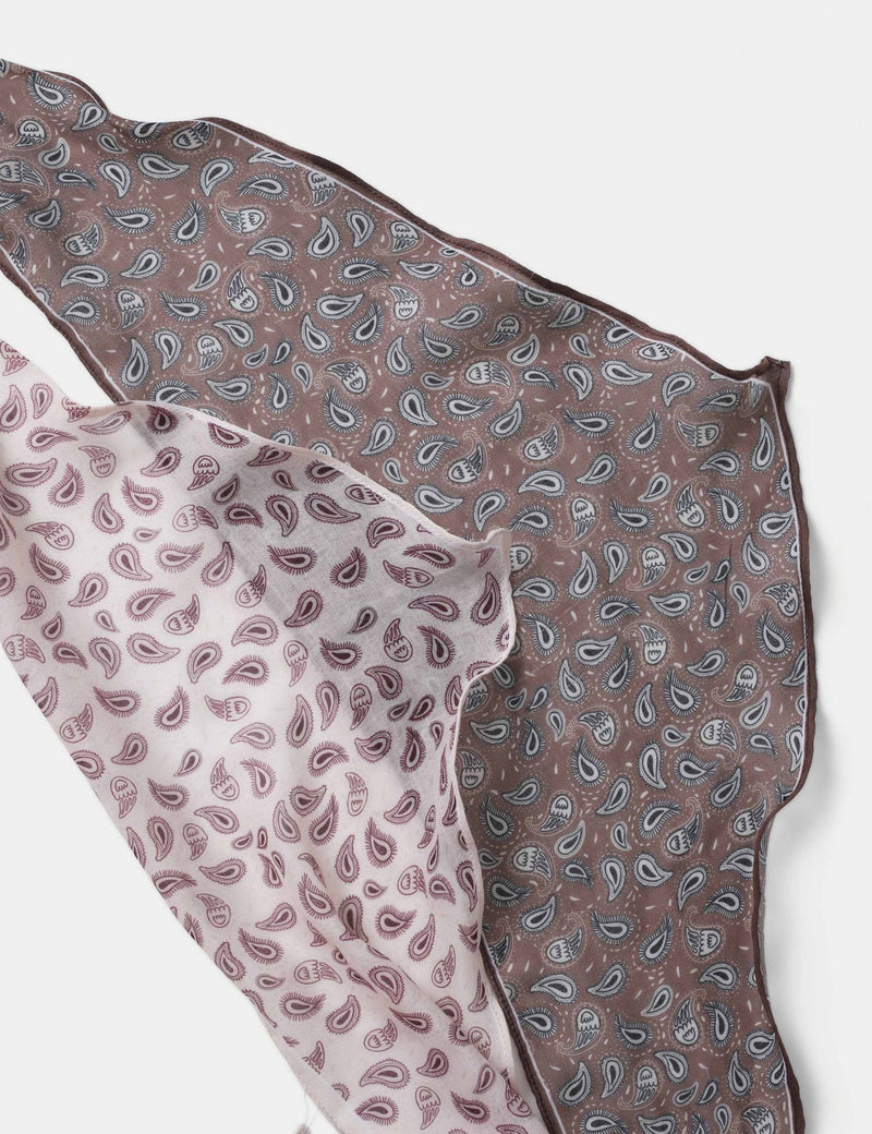 2 pack paisley scarves, imported from the UK