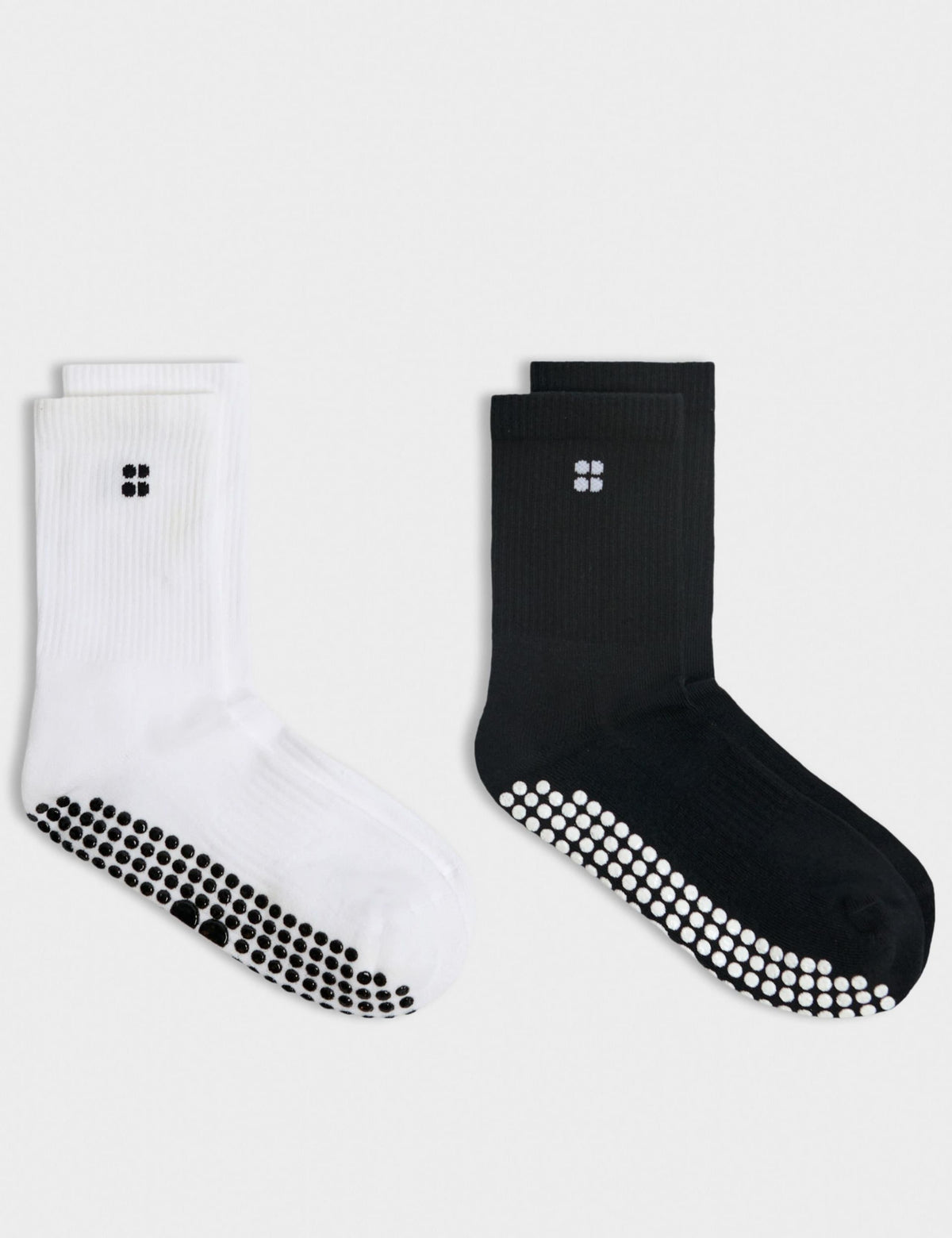 Sweaty Betty cotton-rich crew gripper socks 2 pack - British product