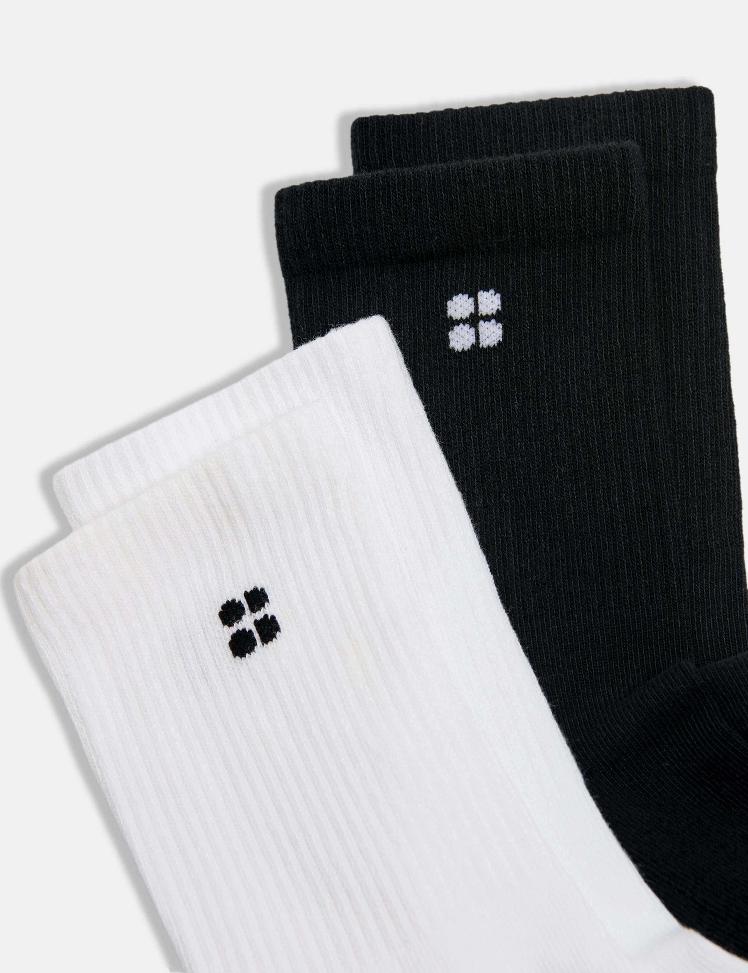 Sweaty Betty cotton-rich crew gripper socks 2 pack - British product
