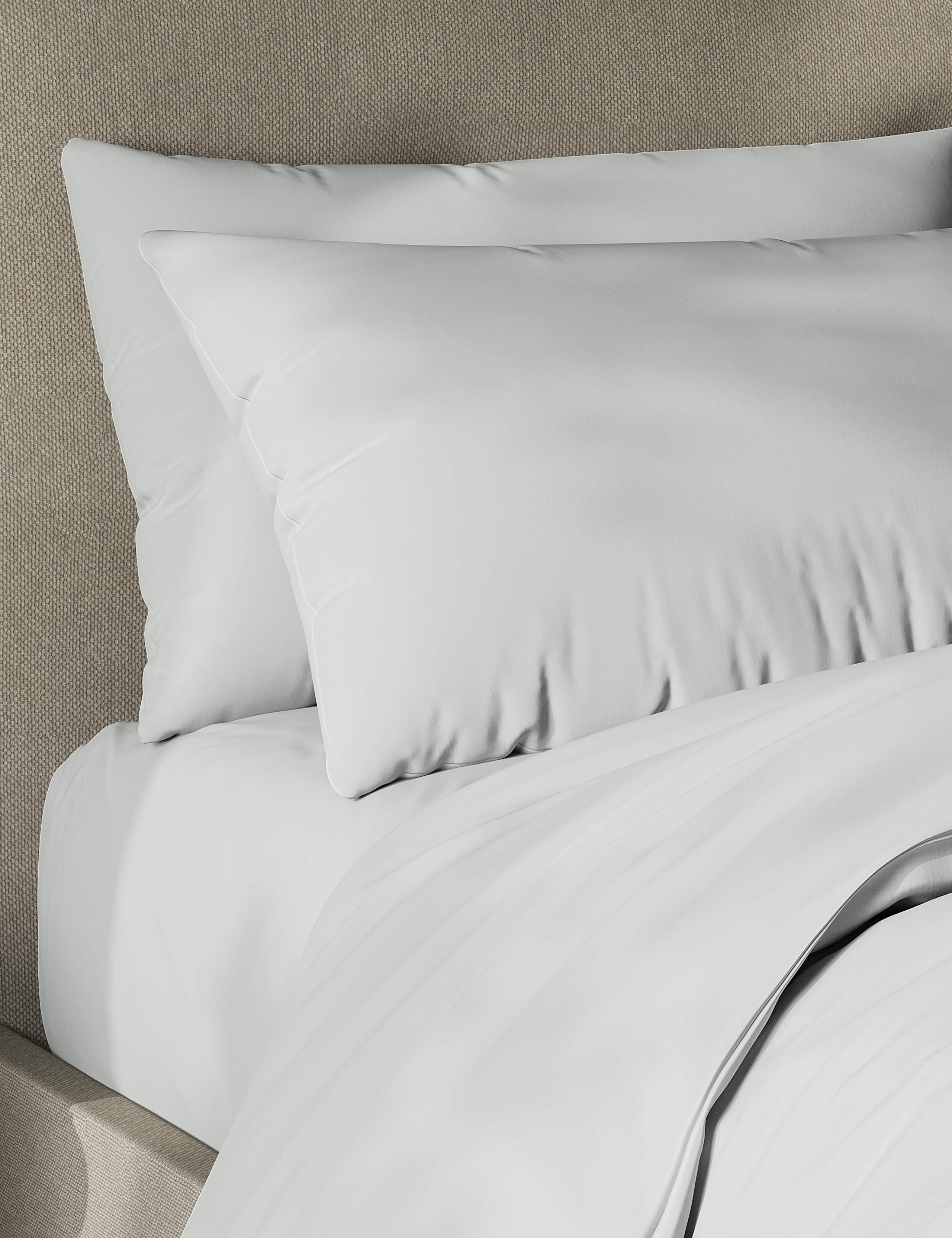 Pure cotton 180 thread count pillowcases 2-pack, imported from the UK