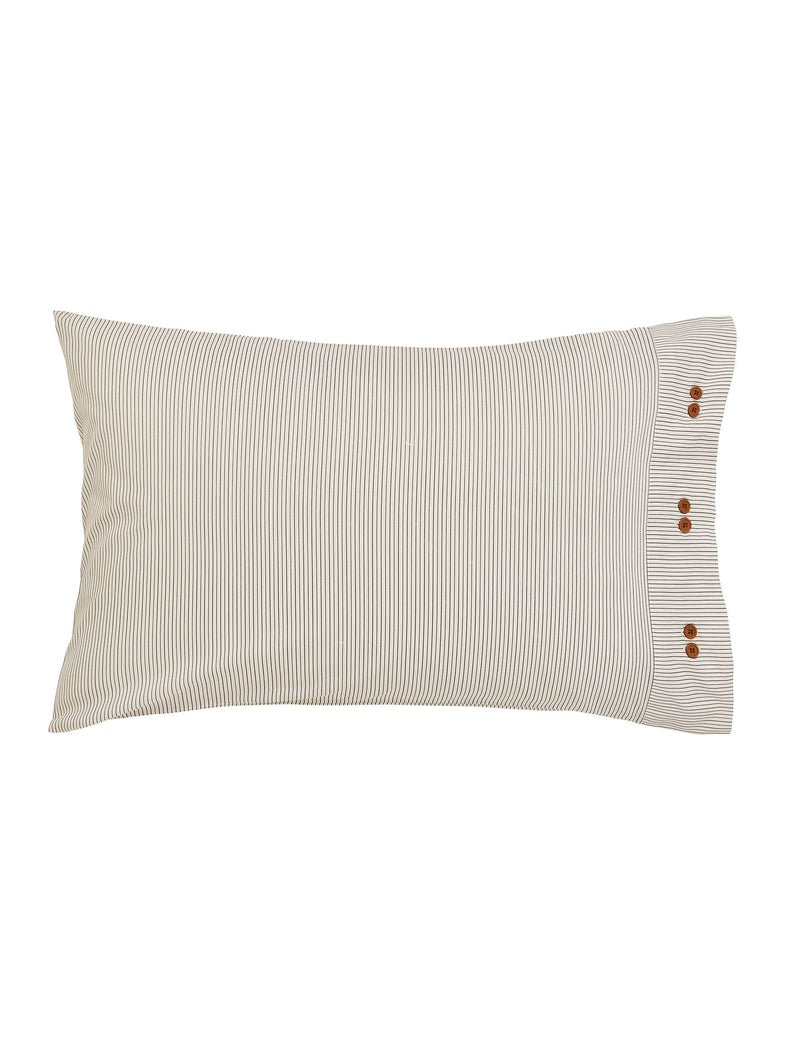 Bedeck of Belfast Alba striped pillowcases 2 pack (British brand)